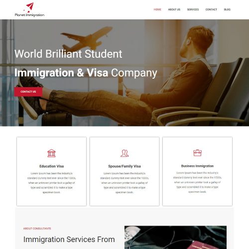 Immigrance -Immigration and Visa Consulting WordPress Theme