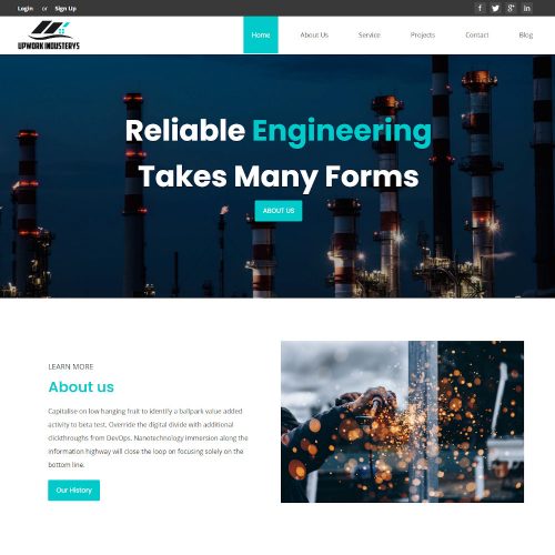 Industric - Factory and Industrial Drupal Theme