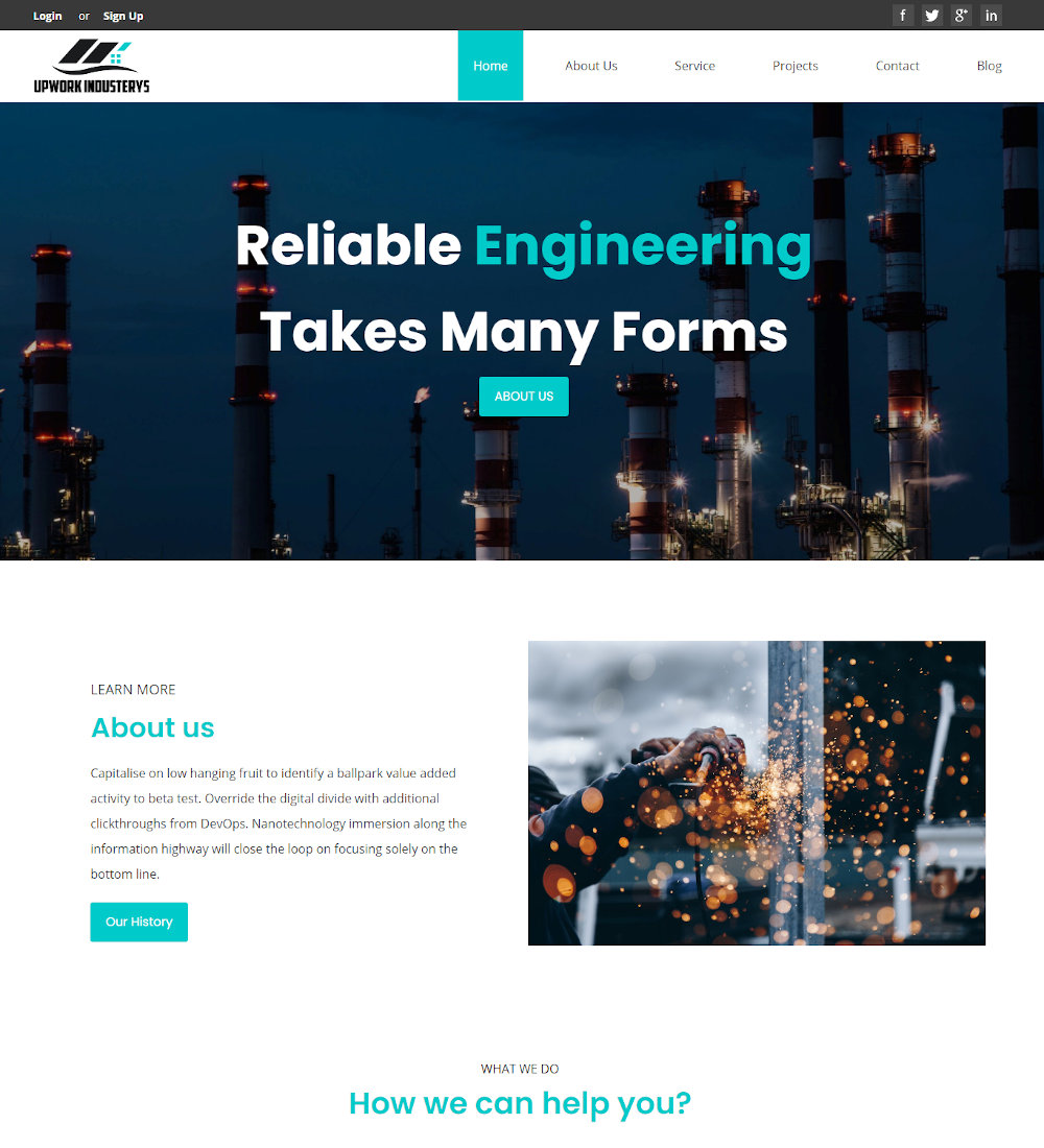 Industric - Factory and Industrial Drupal Theme