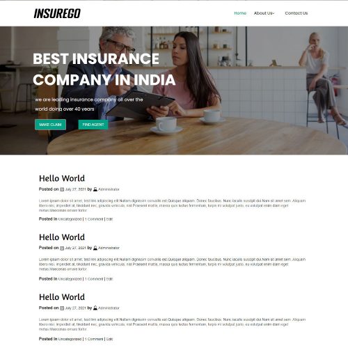 Insure - Insurance Agency Blogger Template