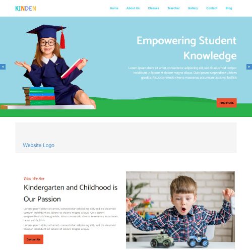 Kinden - Day Care & Kindergarten Drupal Theme