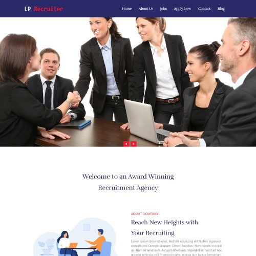 LP Recuiter - Human Resource and Recruitment Agency WordPress Theme