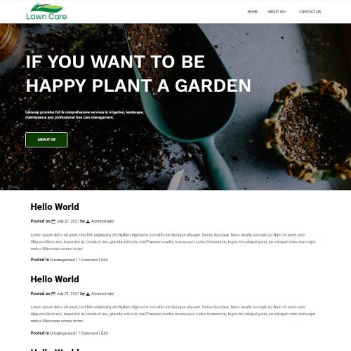 Lawn Care - Gardening & Lawn Care Blogger Template