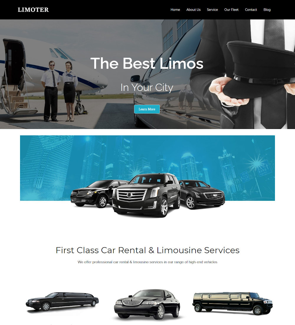 Limoter -Limousine and Car Rent Drupal Theme