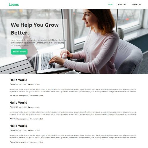 Loans - Business, Personal & Education Loan Service Blogger Template