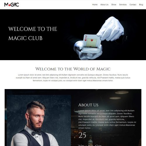 Magic - Magician Artist & Performer Drupal Theme