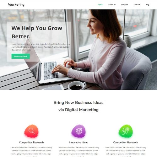 Marketing - Digital Branding & Advertising Agency WordPress Theme