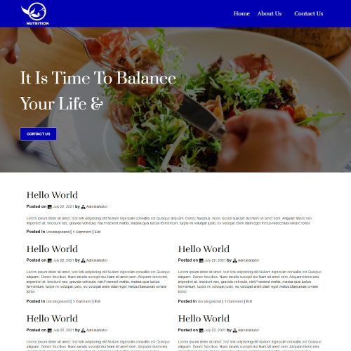Nutrition - Nutrition Health Professionals Blogger Template