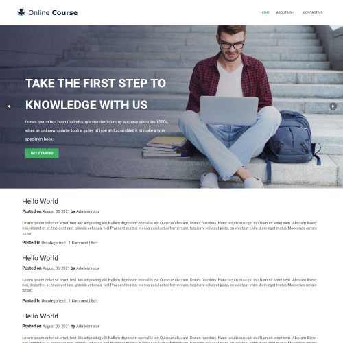 Online Course - Education & Coaching Blogger Template