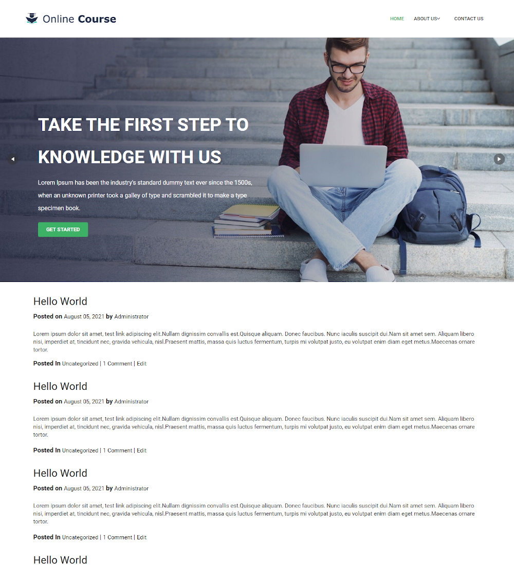 Online Course - Education & Coaching Blogger Template