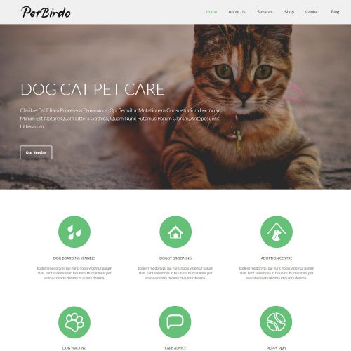 Pet Birdo Pet Care & Clinic Drupal Theme