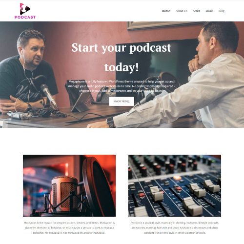 Podcast - Radio Station Drupal Theme