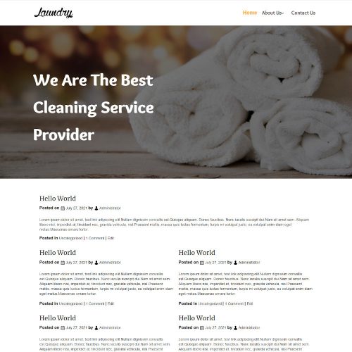 PowderFresh - Laundry and Dry Cleaner Blogger Template