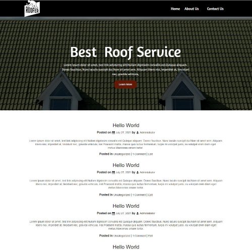 Roofingooze - Roofing Service Blogger Template