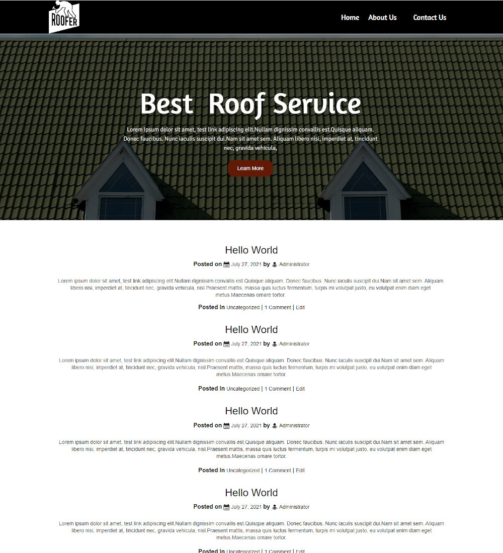 Roofingooze - Roofing Service Blogger Template