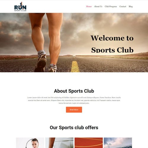 Run - Sports Club WordPress Theme
