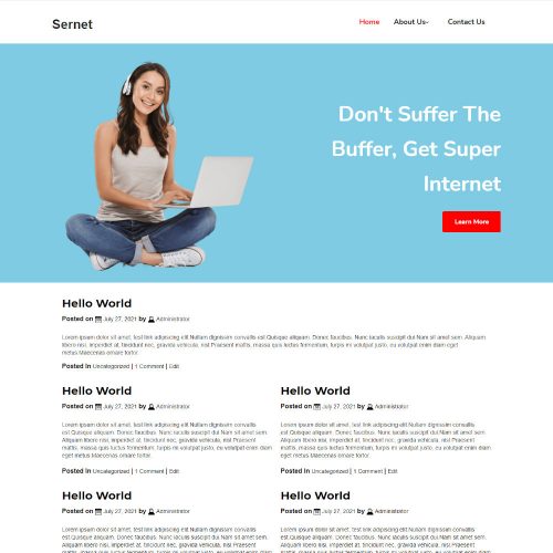 Sernet - Internet Service Provider Blogger Template