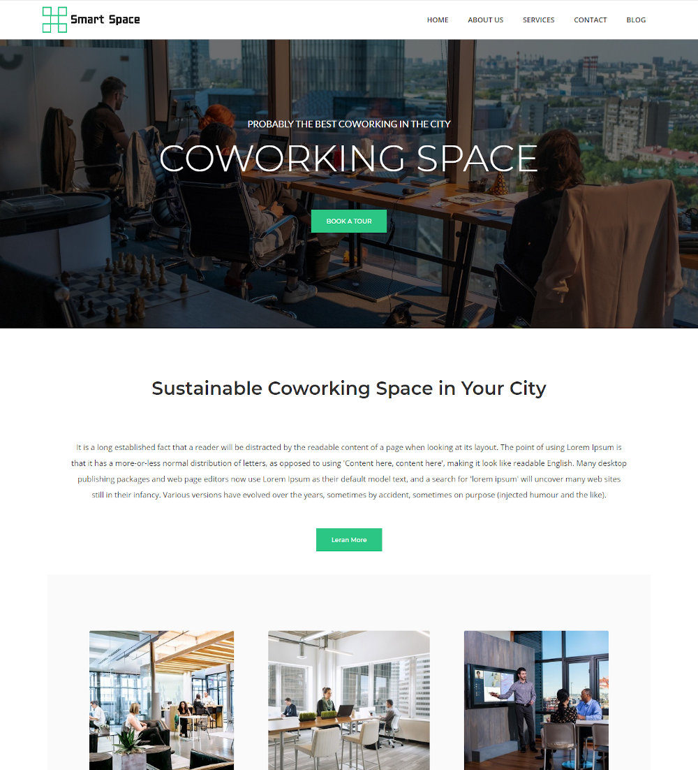 Smart Space - Coworking Space Drupal Theme