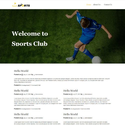 SportPlus - Sports Club Blogger Template