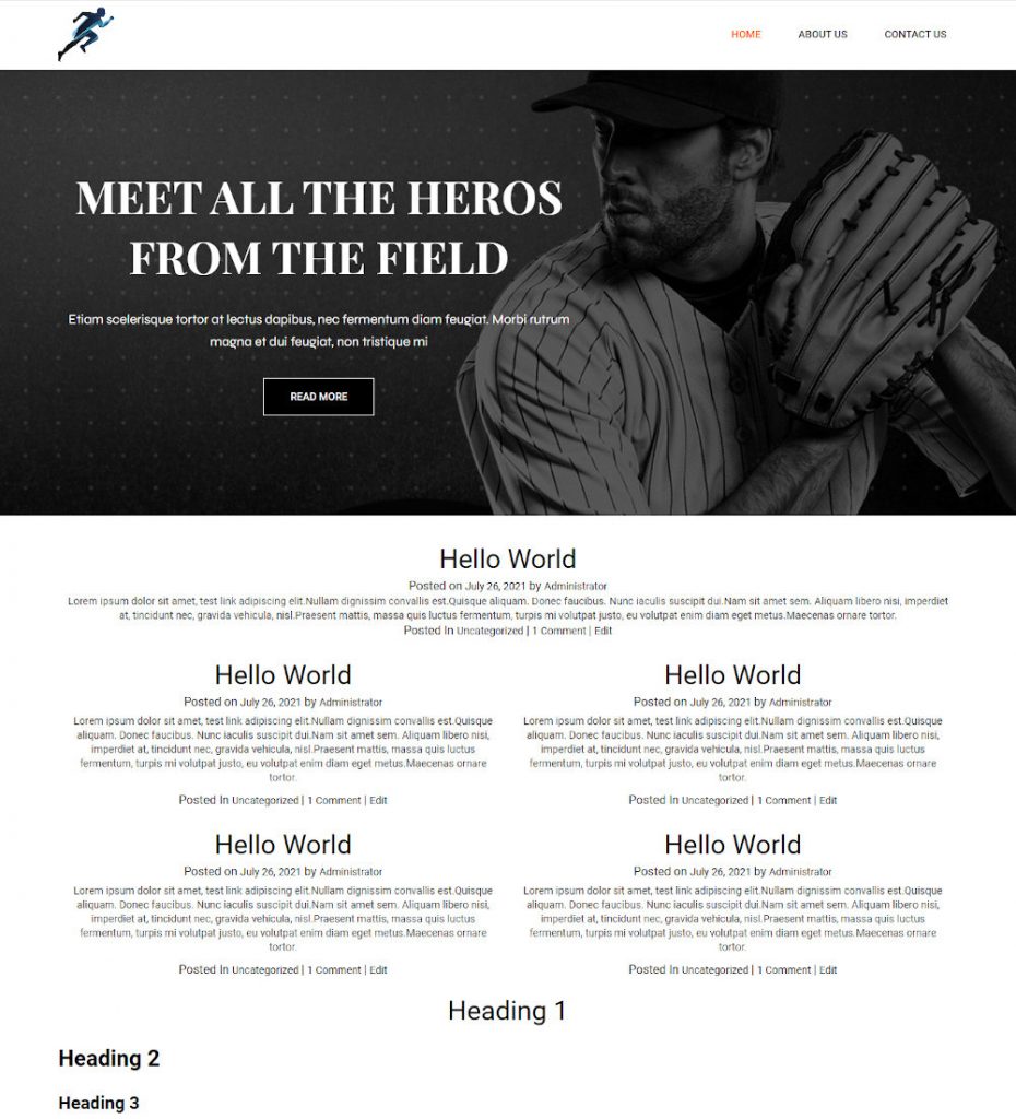 Updates Blog Template Sportvy - News & Updates Blogger Template - TemplateToaster