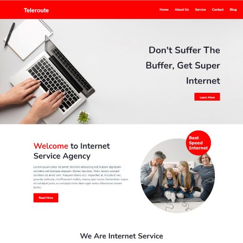 Teleroute - Internet Service Provider WordPress Theme