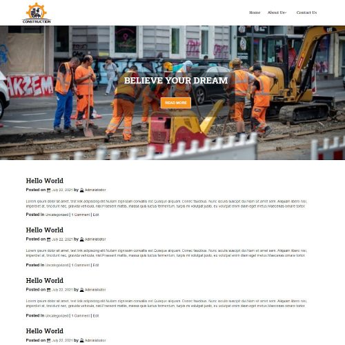 The Construction - Construction Company Blogger Template