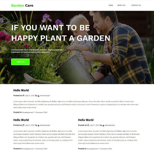 The Garden Care - Garden Care & Service Blogger Template