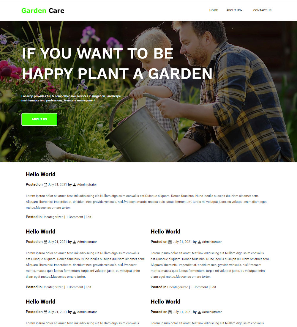 The Garden Care - Garden Care & Service Blogger Template