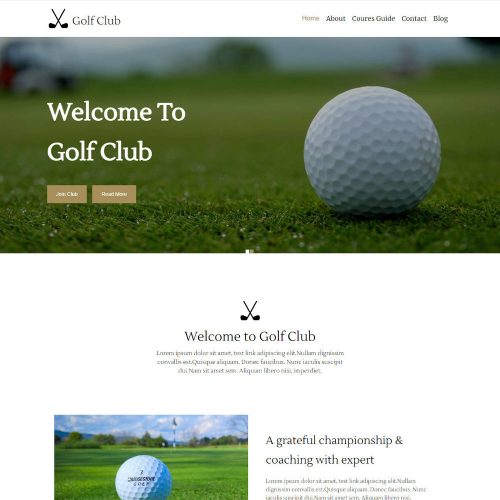 The Golf Club - Golf Club WordPress Theme
