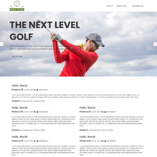 The Golf Club - Golf Course Blogger Template