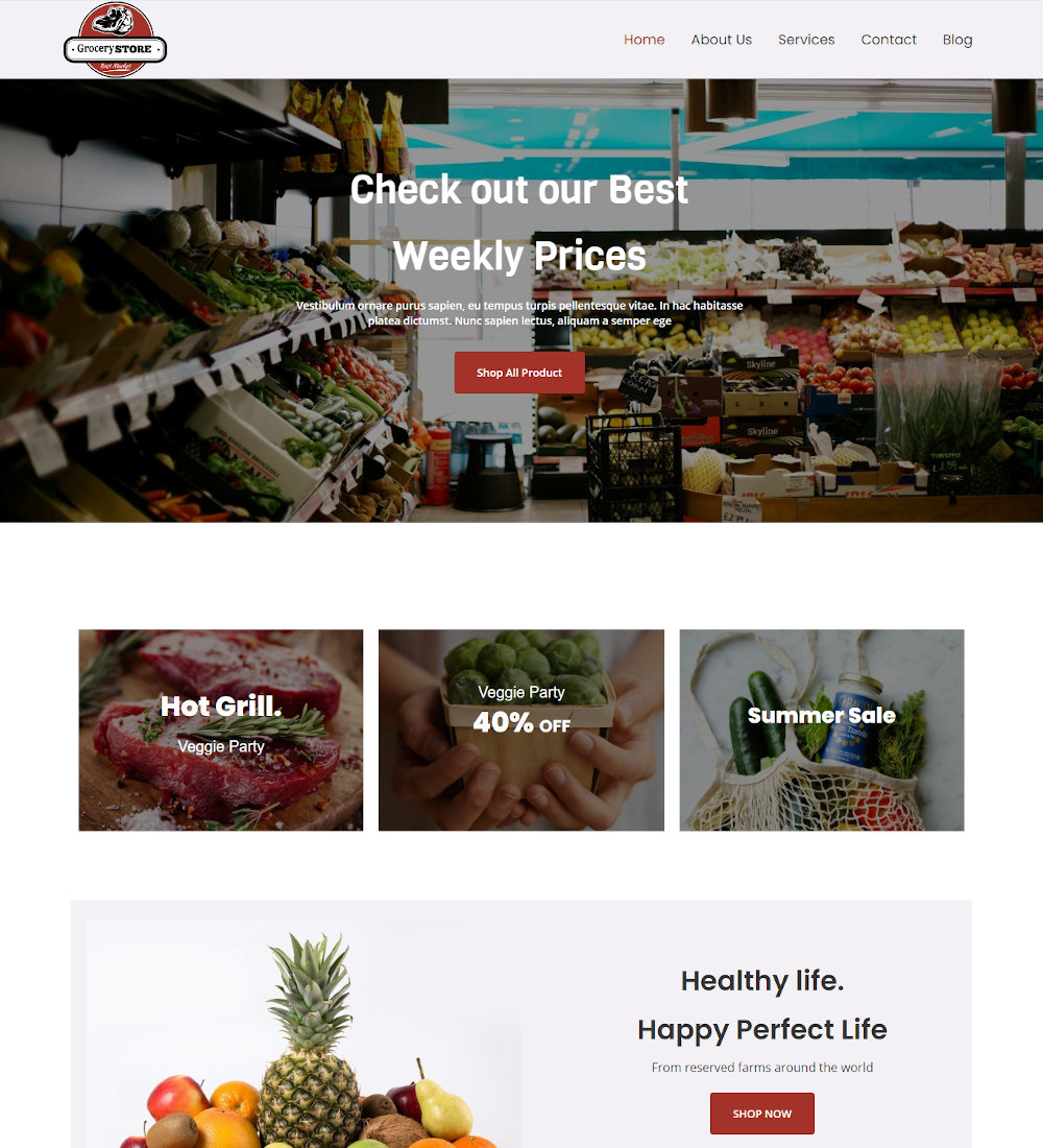 The Grocery Store - Grocery & Food Store Drupal Theme
