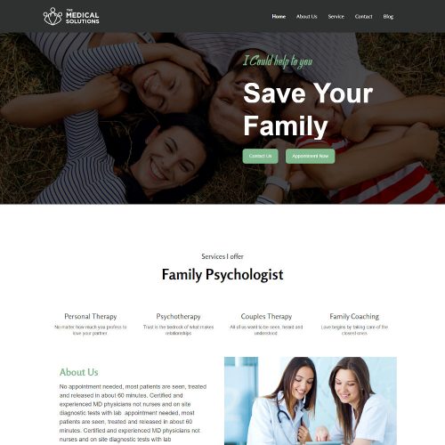 The Health Solution - Doctor and Hospital Health WordPress Theme