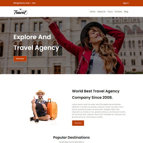 Travel Tone - Travel Agency Drupal Theme