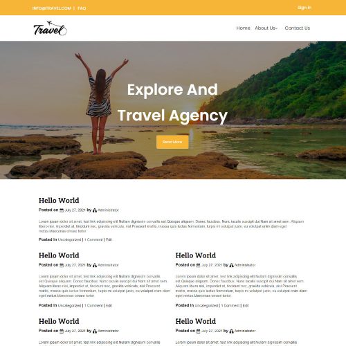 Travel Tred - Travel Agency Blogger Template