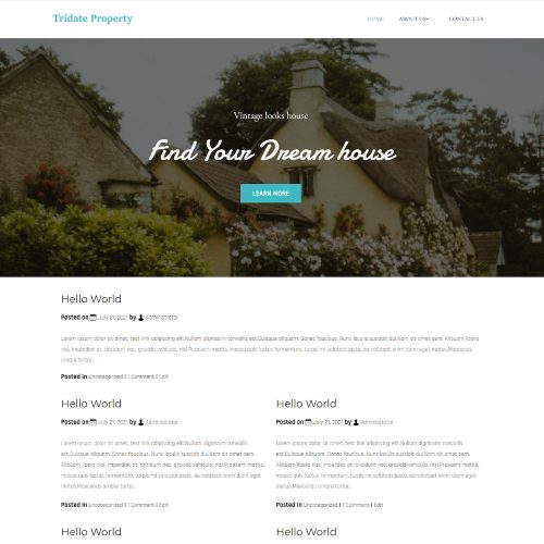 Tridate Property - Real Estate & Property Rent Service Blogger Template