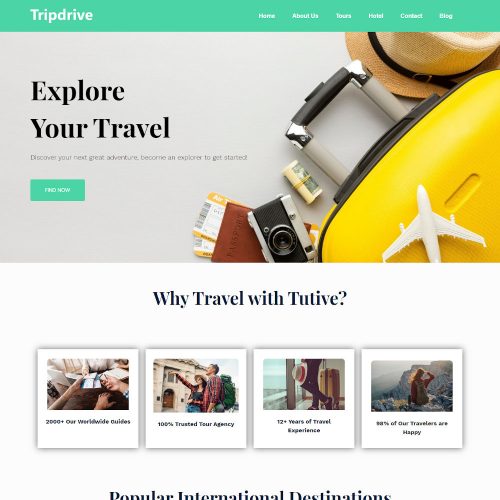 TripDrive - Tour & Travel Drupal Theme