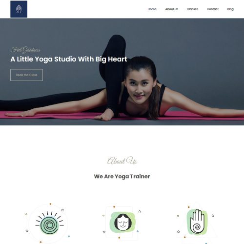 Yoga Classes & Fitness Personal Trainer Drupal Theme