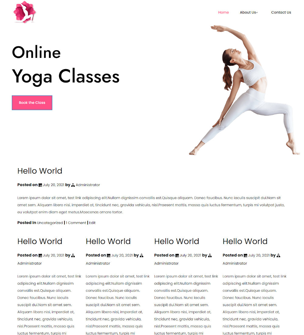 Yogama - Meditation & Yoga Classes Blogger Template