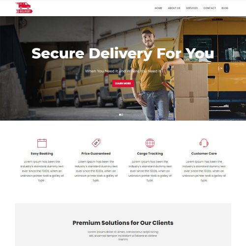 24hrs Delivery - Courier & Delivery Service Joomla Template