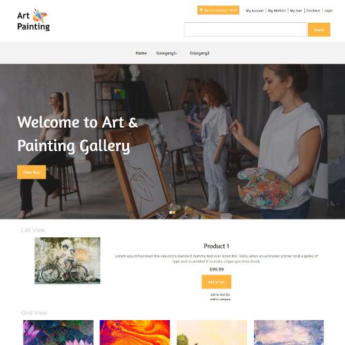 Art and Painting Magento Theme