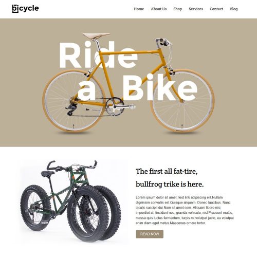 Bicycle - Cycle Store Joomla Template