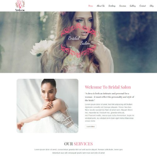Bridal Salon -Beauty Salon Joomla Template