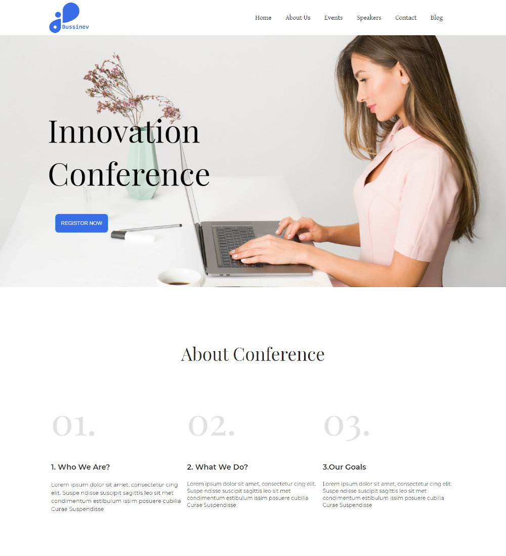 Bussinev - Business Events & Conference Joomla Template