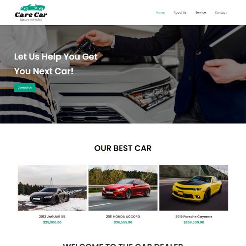 Care Car Dealer Template