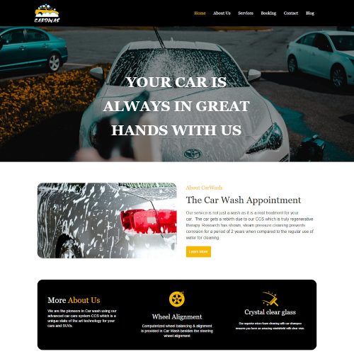 Carowas - Car Washing Service Joomla Template