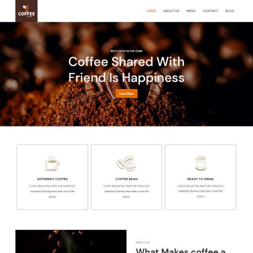 Coffee House - Coffee Shop Joomla Template