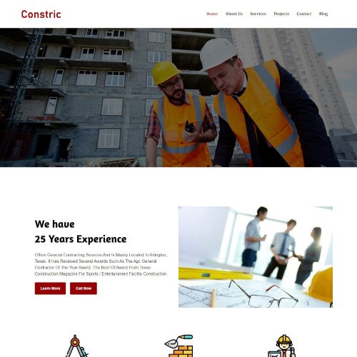 Constric -Construction Company Joomla Template