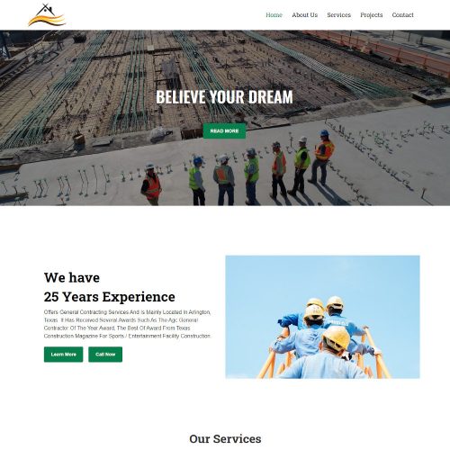 Construcex Construction Company Template