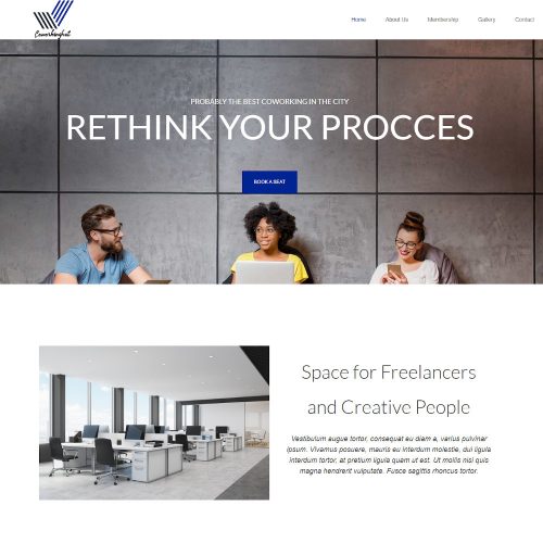Coworking-Office-Space-Template