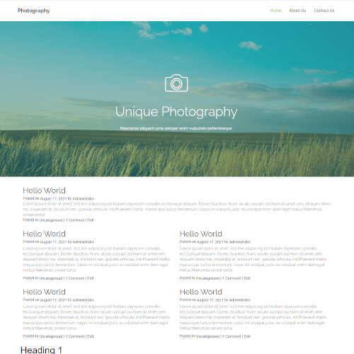 Design and Photography Blogger Templates